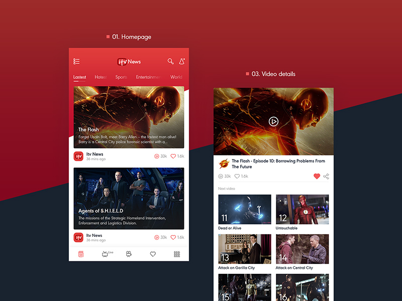 ITV Go – Redesign Template