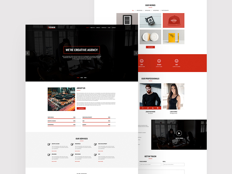 Jyonik Creative One Page Template