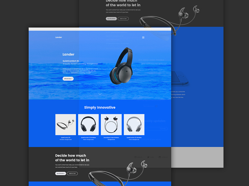 Lander Landing Page Template