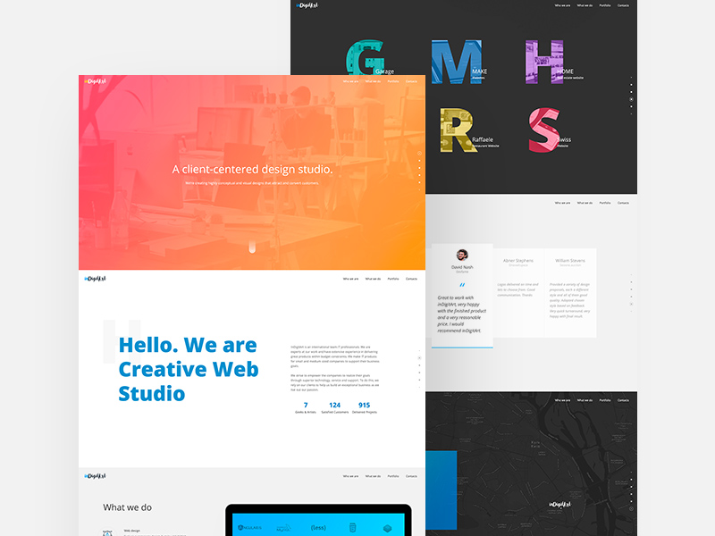 Landing Page PSD Template