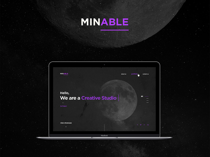 Minable Portfolio Template