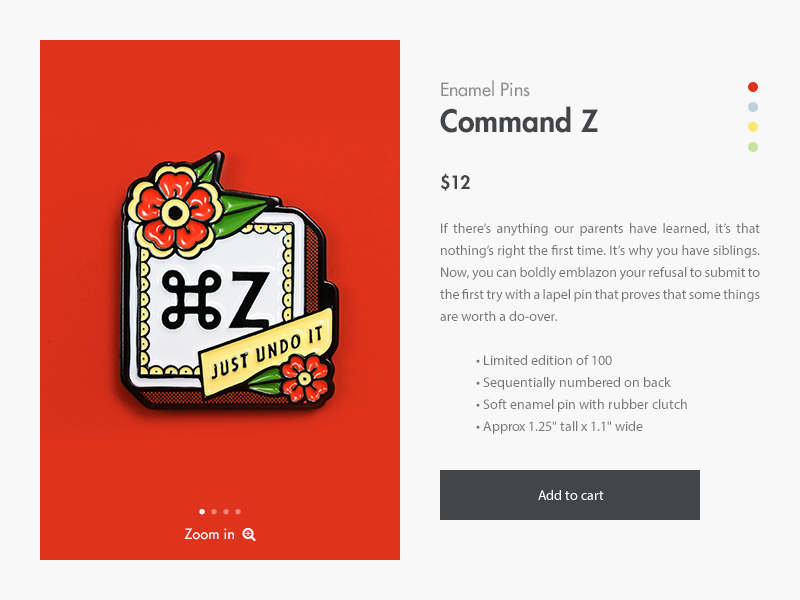 Minimalist Eshop Product Page Template