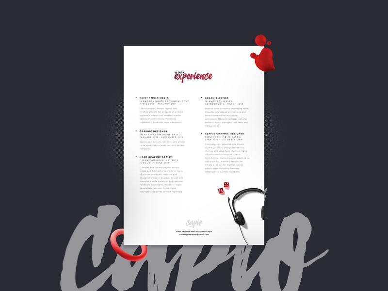 Minimalistic & Artistic Resume Template