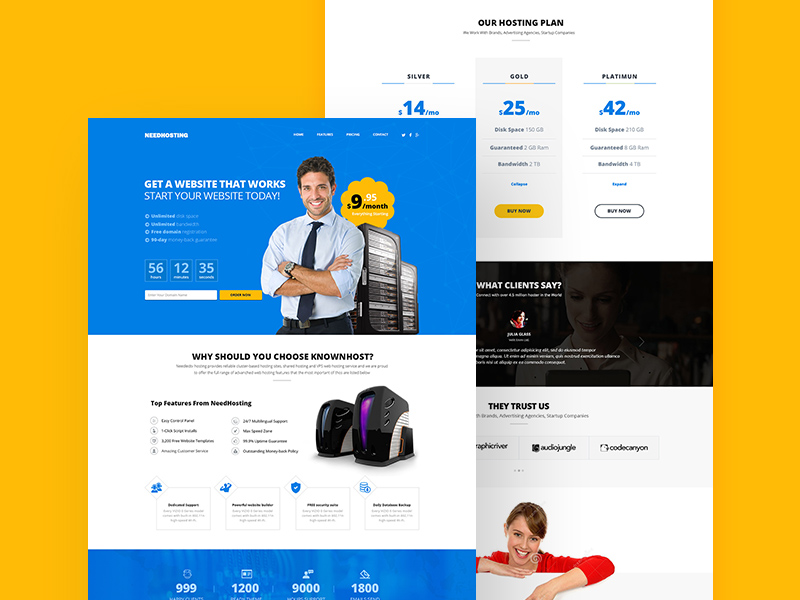 NeedHosting Website Template