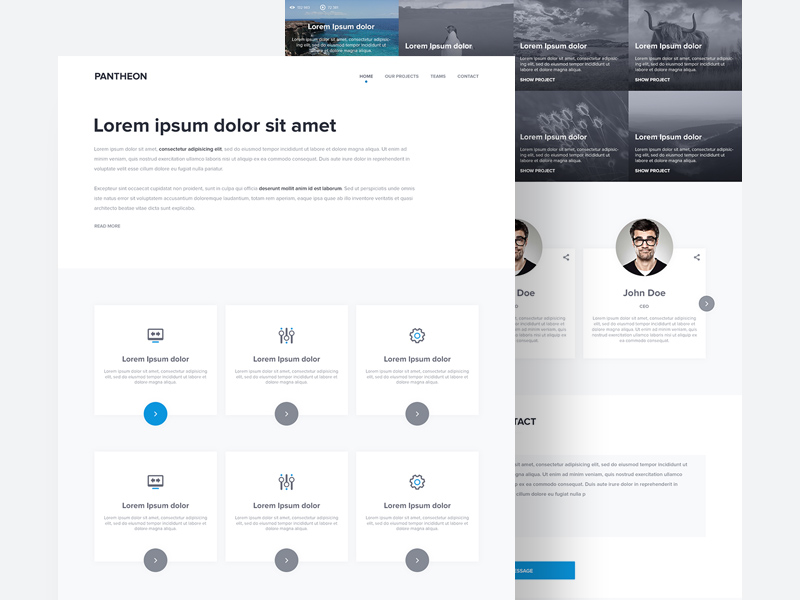 Pantheon Website Template