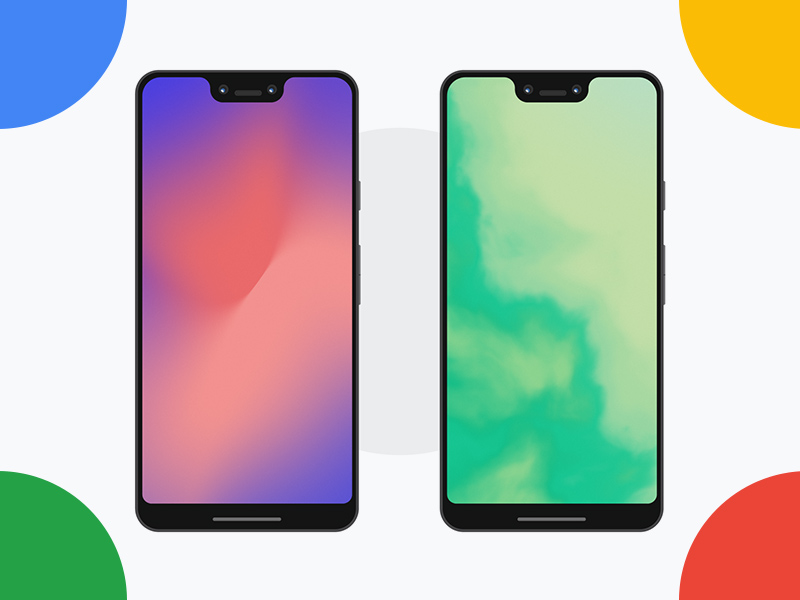 Pixel 3 XL Flat Mockup | Free PSD Template | PSD Repo