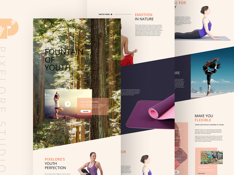 Pixelore Website Concept