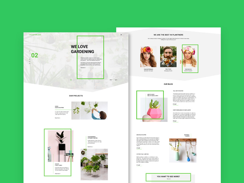 Planterland Website Template