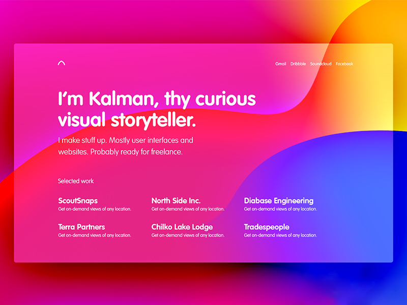 Portfolio Hero Template