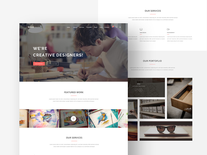 Rage Digital Agency Template