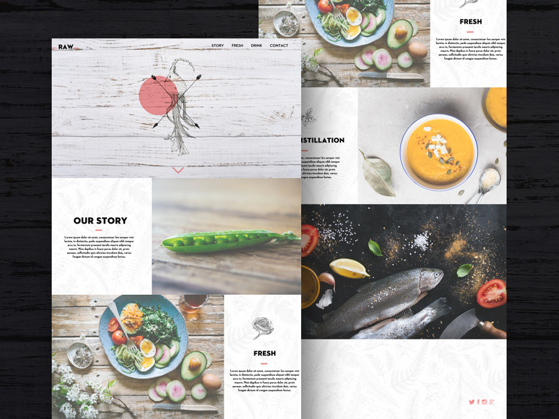 Raw Template For Restaurants And Bars