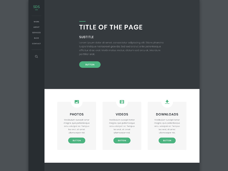 SDS – Free PSD Website Template