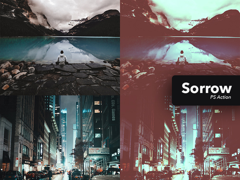 Sorrow Photoshop Action