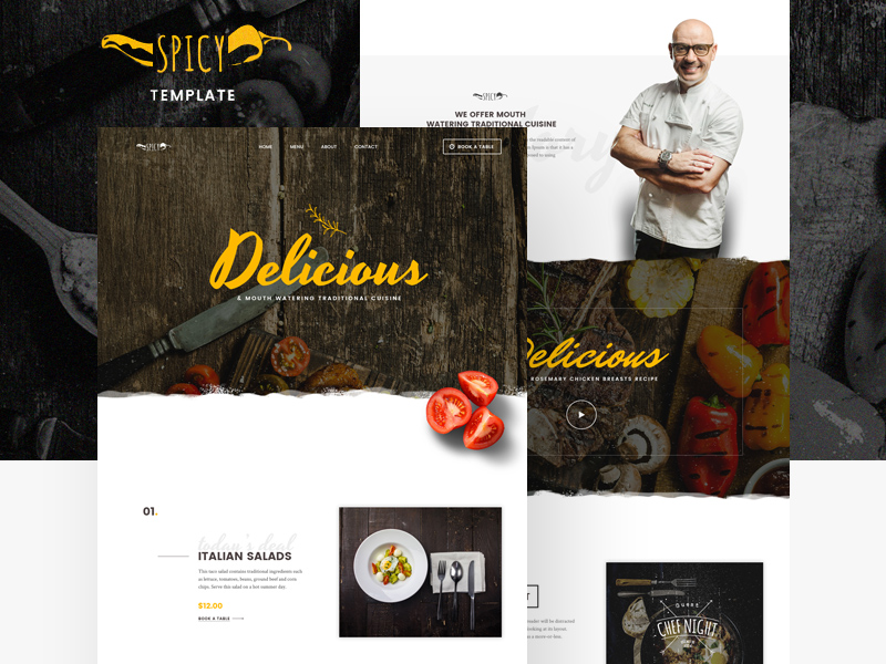 Spice Website Template
