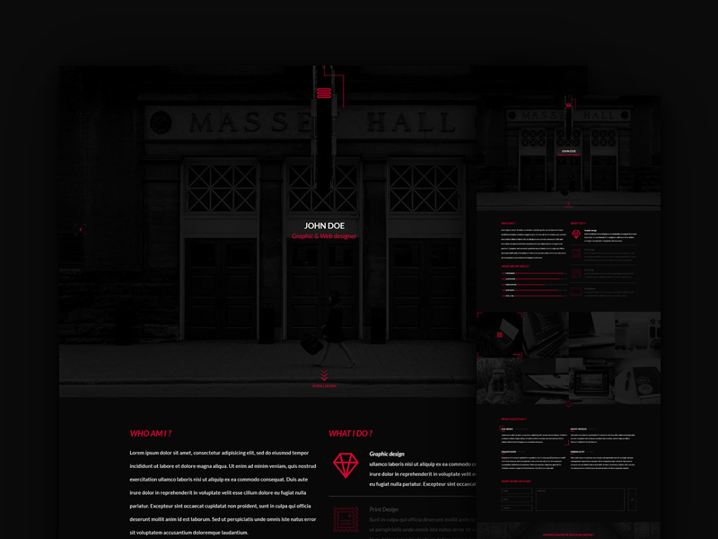 The Dark Side Portfolio Template