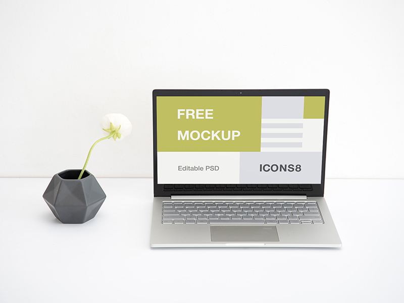 Workspace Laptop Mockup